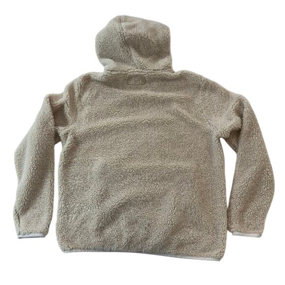 Chubbies Hoodie size Large Beige Fleece Sherpa Pullover Sweater Cozy - Picture 2 of 7